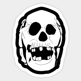 Hear No Evil Skull Sticker